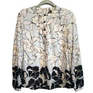 Karl Lagerfeld flower Blouse long sleeve